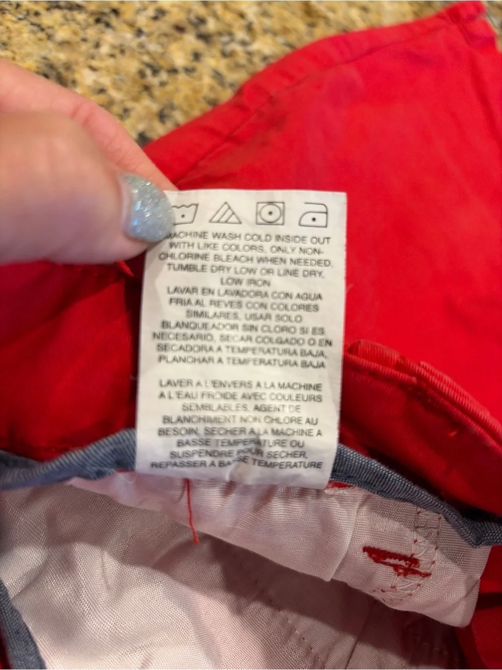 Lee Women's Bright Red Cotton Bermuda Shorts